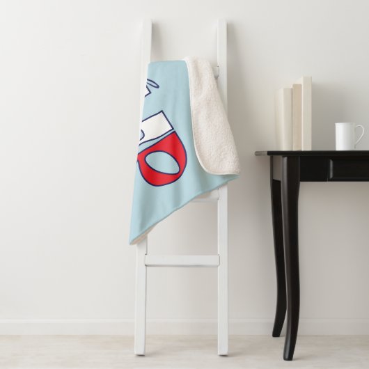 Kat in het Pet | bobbel Sherpa Deken (In situ)