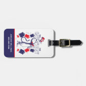 Kat in het Pet | Boeken lezen Bagagelabel (Voorkant horizontaal)