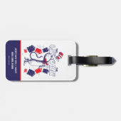 Kat in het Pet | Boeken lezen Bagagelabel (Achterkant horizontaal)