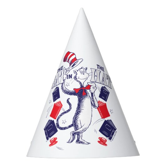 Kat in het Pet | Boeken lezen Feesthoedjes (Voorkant)