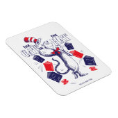 Kat in het Pet | Boeken lezen Magneet (Rechterzijde)