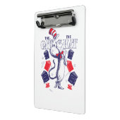 Kat in het Pet | Boeken lezen Mini Klembord (Angled2)