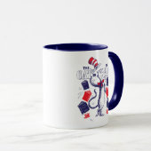 Kat in het Pet | Boeken lezen Mok (Voorkant rechts)