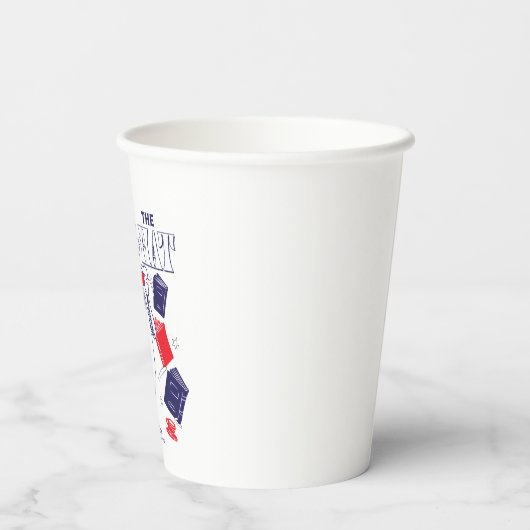 Kat in het Pet | Boeken lezen Papieren Bekers (Achterkant)