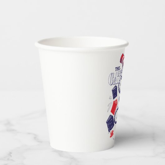 Kat in het Pet | Boeken lezen Papieren Bekers (Voorkant)