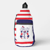 Kat in het Pet | Boeken lezen Sling Bag (Voorkant)