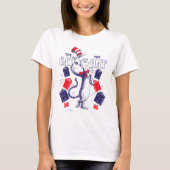 Kat in het Pet | Boeken lezen T-shirt (Voorkant)