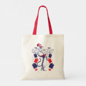 Kat in het Pet | Boeken lezen Tote Bag (Achterkant)