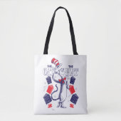 Kat in het Pet | Boeken lezen Tote Bag (Voorkant)