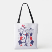 Kat in het Pet | Boeken lezen Tote Bag (Achterkant)