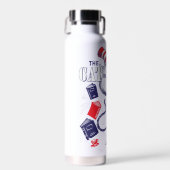 Kat in het Pet | Boeken lezen Waterfles (Voorkant)