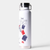 Kat in het Pet | Boeken lezen Waterfles (Achterkant)