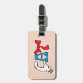 Kat in het Pet | CAT-tekst Bagagelabel (Voorkant verticaal)