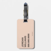 Kat in het Pet | CAT-tekst Bagagelabel (Achterkant verticaal)