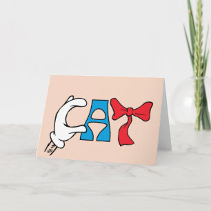 Kat in het Pet CAT-tekst Kaart
