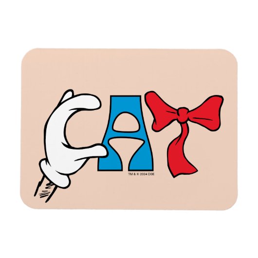 Kat in het Pet | CAT-tekst Magneet (Horizontaal)