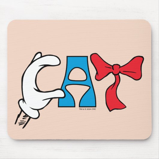 Kat in het Pet | CAT-tekst Muismat (Voorkant)