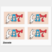 Kat in het Pet | CAT-tekst Rechthoekige Sticker (Vel)