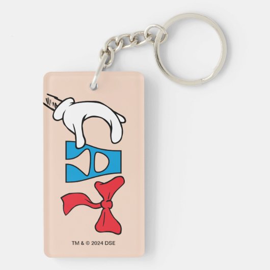 Kat in het Pet | CAT-tekst Sleutelhanger (achterkant)