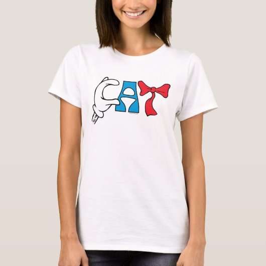 Kat in het Pet | CAT-tekst T-shirt (Voorkant)