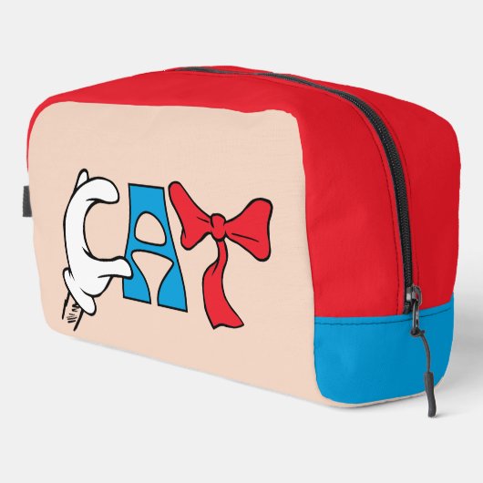 Kat in het Pet | CAT-tekst Toilettasje (Rechterhoek)