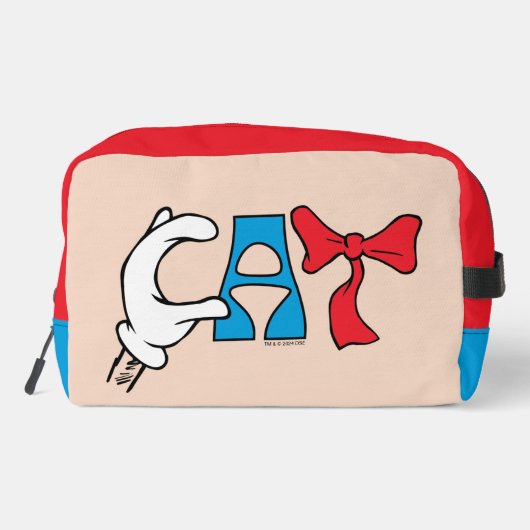 Kat in het Pet | CAT-tekst Toilettasje (Achterkant)