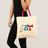 Kat in het Pet | CAT-tekst Tote Bag (Voorkant (product))