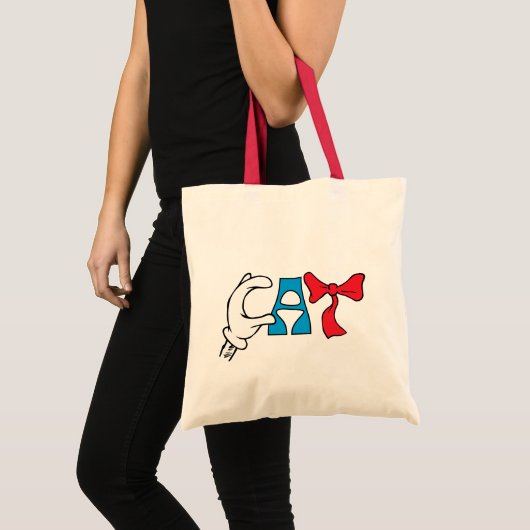 Kat in het Pet | CAT-tekst Tote Bag (Voorkant (product))