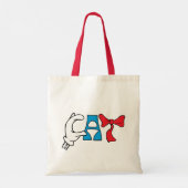 Kat in het Pet | CAT-tekst Tote Bag (Achterkant)