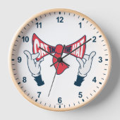 Kat in het Pet | Cat Text Bow-Stropdas (Voorkant)