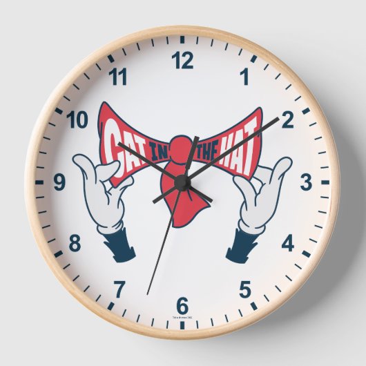 Kat in het Pet | Cat Text Bow-Stropdas (Voorkant)