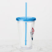 Kat in het Pet | Cat Text Bow-Stropdas Acryl Drinkbeker (Rechts)