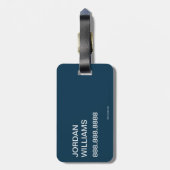 Kat in het Pet | Cat Text Bow-Stropdas Bagagelabel (Achterkant verticaal)