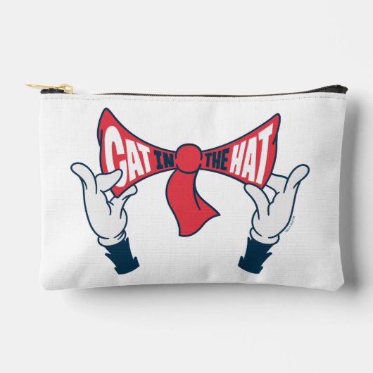 Kat in het Pet | Cat Text Bow-Stropdas Etui (Voorkant)