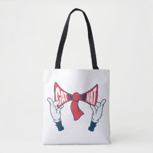 Kat in het Pet   Cat Text Bow-Stropdas Tote Bag