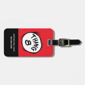 Kat in het Pet |Custom Thing Two Bagagelabel (Voorkant horizontaal)