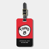 Kat in het Pet |Custom Thing Two Bagagelabel (Voorkant verticaal)