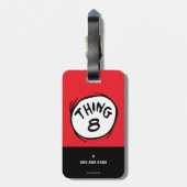 Kat in het Pet |Custom Thing Two Bagagelabel (Achterkant verticaal)