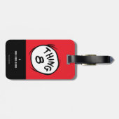 Kat in het Pet |Custom Thing Two Bagagelabel (Achterkant horizontaal)