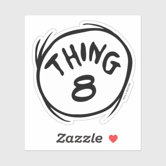 Kat in het Pet |Custom Thing Two Sticker (Vel)