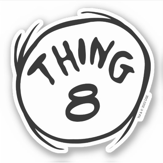 Kat in het Pet |Custom Thing Two Sticker (Voorkant)