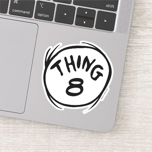 Kat in het Pet |Custom Thing Two Sticker (Detail)