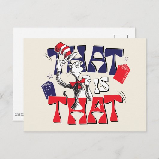 Kat in het Pet | Dat is het Briefkaart (Voorkant / Achterkant)