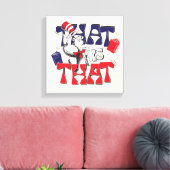 Kat in het Pet | Dat is het Canvas Afdruk (Insitu (Woonkamer))