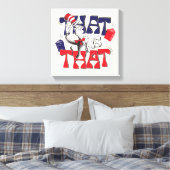Kat in het Pet | Dat is het Canvas Afdruk (Insitu (Slaapkamer))