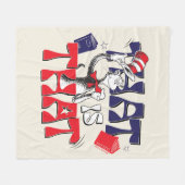 Kat in het Pet | Dat is het Fleece Deken (Voorkant (Horizontaal))