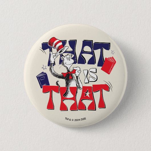 Kat in het Pet | Dat is het Ronde Button 5,7 Cm (Voorkant)