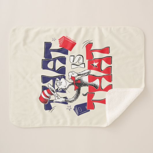 Kat in het Pet | Dat is het Sherpa Deken (Voorkant (horizontaal))