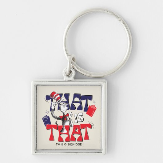 Kat in het Pet | Dat is het Sleutelhanger (Voorkant)