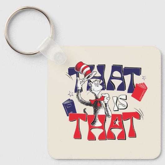 Kat in het Pet | Dat is het Sleutelhanger (Voorkant)